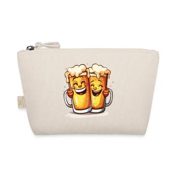 Beer Funny Beer Mugs Laughing Drinking Alcohol Humor - Organic Pouch - nature - Front
