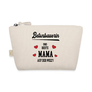 Beste Mama Betonbauerin Muttertag Geburtstag Geb - Bio-Täschchen - Natur - Vorne