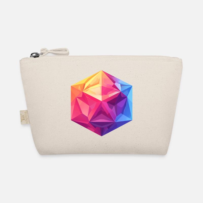 Cube Géométrique D20 – Design RPG coloré Trousse biologique