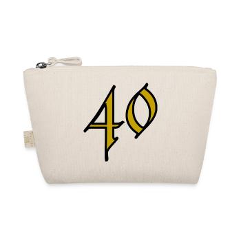 40. 40 YEARS. 40th ANNIVERSARY. 40 YEARS ANNIVERSARY. - Organic Pouch - nature - Front