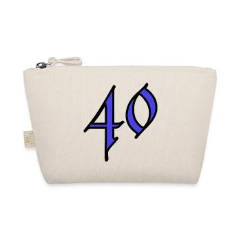 40. 40 YEARS. 40th ANNIVERSARY. 40 YEARS ANNIVERSARY. - Organic Pouch - nature - Front