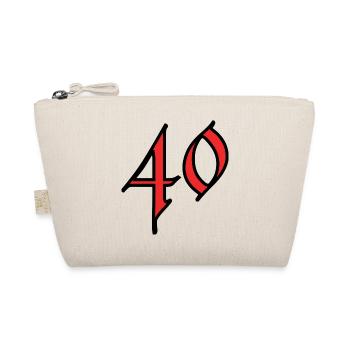 40. 40 ANS. 40e ANNIVERSAIRE. ANNIVERSAIRE 40 ANS. - Trousse biologique - nature - Devant