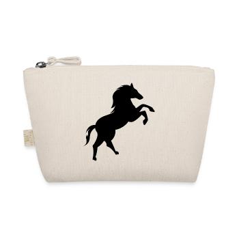 Pferd Logo Galopp Symbol Tiere Illustration icon - Bio-Täschchen - Natur - Vorne
