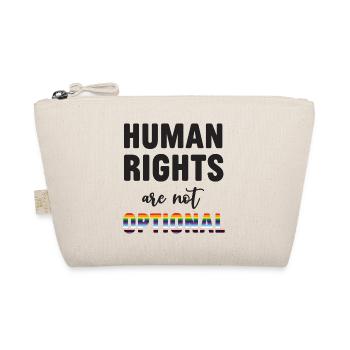 LGBT Pride Month - Human Rights Are Not Optional - Organic Pouch - nature - Front
