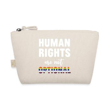 LGBT Pride Month - Human Rights Are Not Optional - Organic Pouch - nature - Front