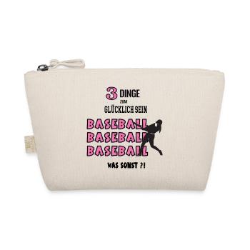Baseball Was Sonst Spiel Baseballerspielerin Spiel - Bio-Täschchen - Natur - Vorne
