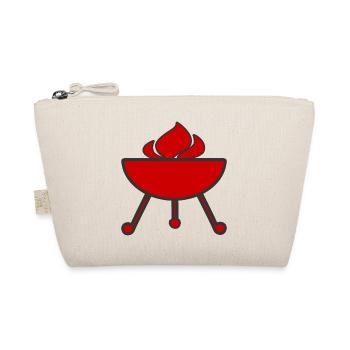 Grill Flammen Feuer - Bio-Täschchen - Natur - Vorne