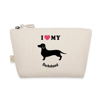 I love my Dachshund - Organic Pouch - nature - Front