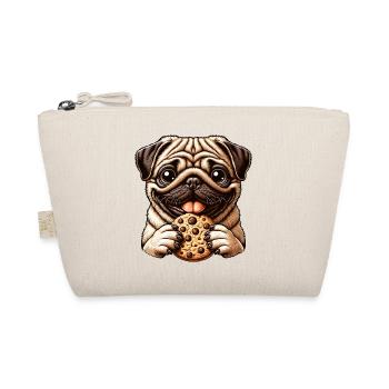 Funny Pug Dog, Cookies, Dessert, Dessert - Organic Pouch - nature - Front
