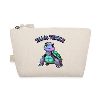 Team Schildkröte - 2 - Bio-Täschchen - Natur - Vorne