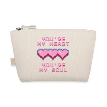You're my heart - Nostalgie 90er Retrospruch Herz - Bio-Täschchen - Natur - Vorne
