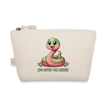 Kein Schritt auf Snek: urkomisches Warnschild - Bio-Täschchen - Natur - Vorne