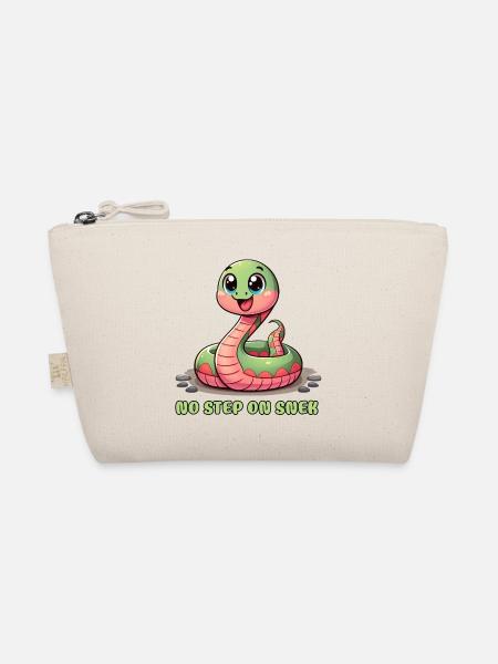 Kein Schritt auf Snek: urkomisches Warnschild - Bio-Täschchen - Natur - Vorne
