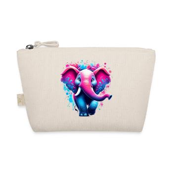 Elefant - Bio-Täschchen - Natur - Vorne