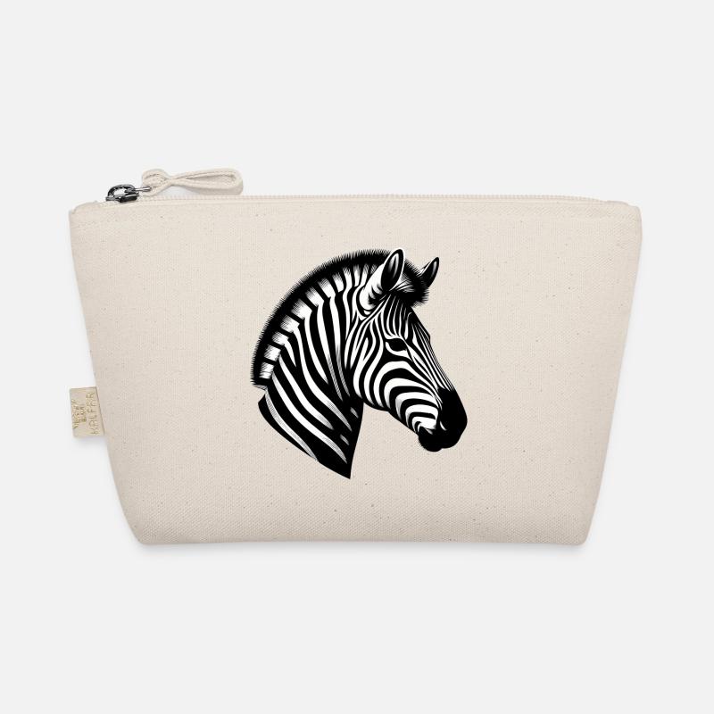 Zebra - Bio-Täschchen - Natur