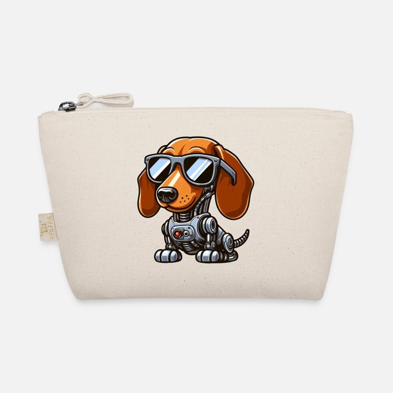 Dachshund Robot Sci-Fi Mech Cyborg Dog Organic Pouch