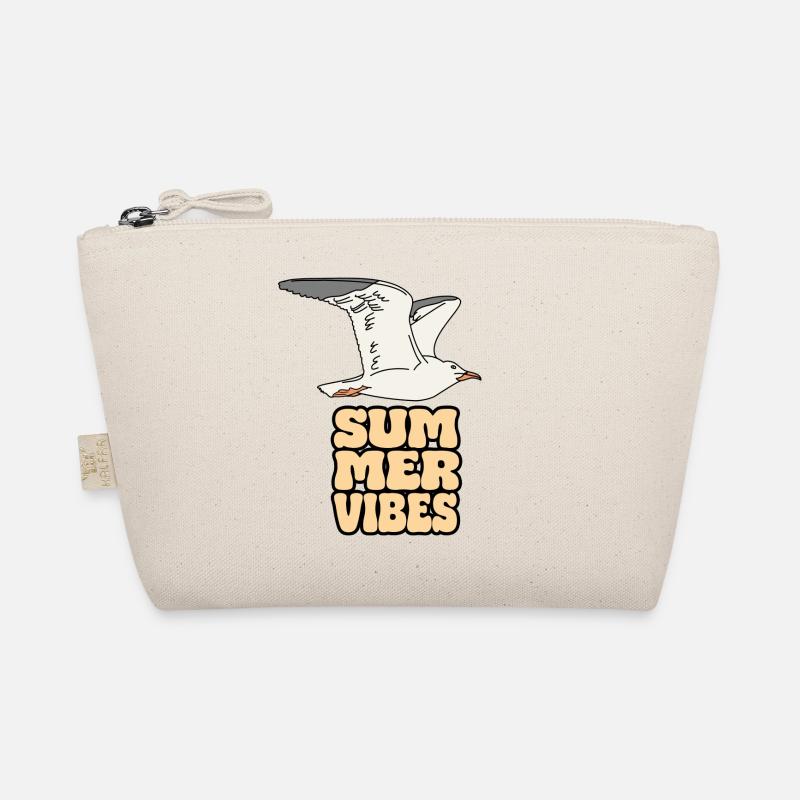 seagull möwe summer vibes - Bio-Täschchen - Natur