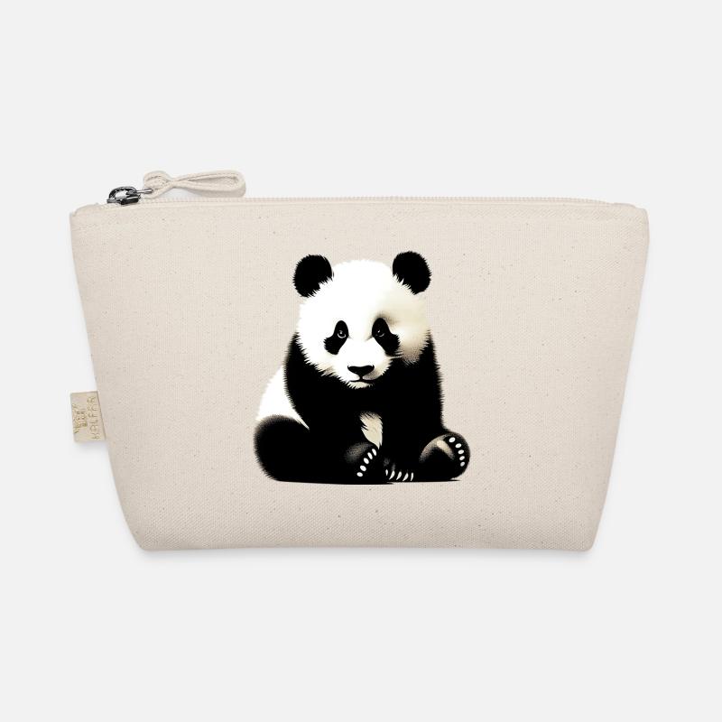 Panda - Bio-Täschchen - Natur