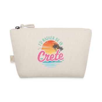I'd rather be in Crete - Organic Pouch - nature - Front