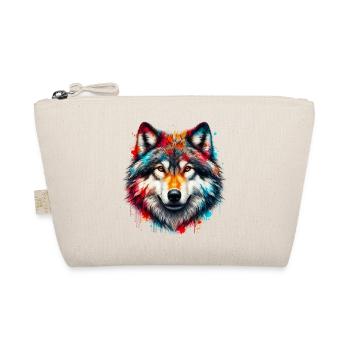 Wolf - Organic Pouch - nature - Front