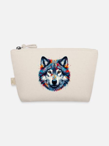 Wolf - Bio-Täschchen - Natur