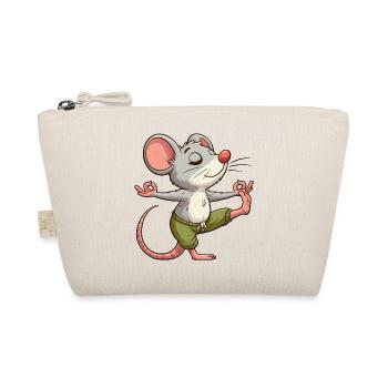 Souris Yoga Méditation Méditation Équilibre - Trousse biologique - nature - Devant