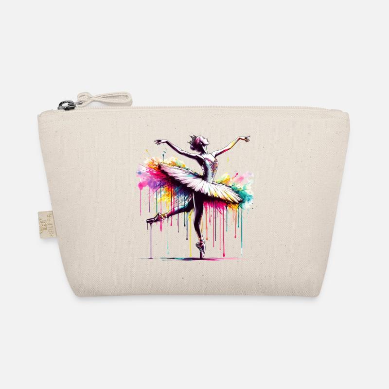 Ballet dancer with tutu Organic Pouch