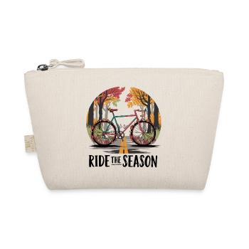 Autumn Bicycle Road Scene - Organic Pouch - nature - Front