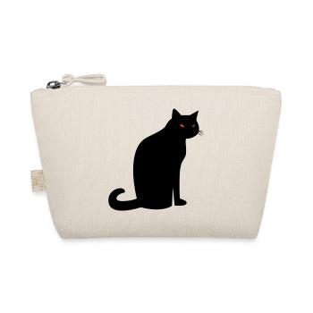 Chat noir effrayant Halloween - Trousse biologique - nature - Devant