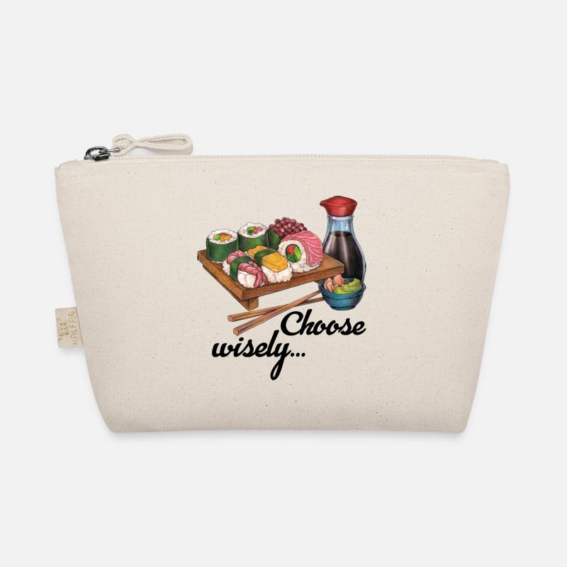 Cooles hangezeichnetes Sushi Geschenk Japan Manga - Bio-Täschchen - Natur