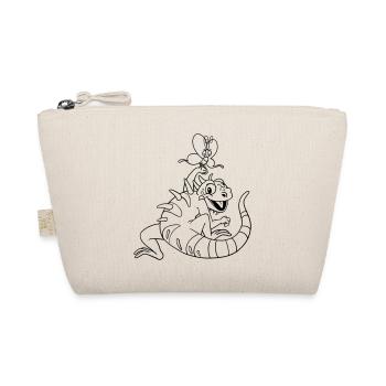 Iguana Kawaii coloring page hand-illustrated - Organic Pouch - nature - Front