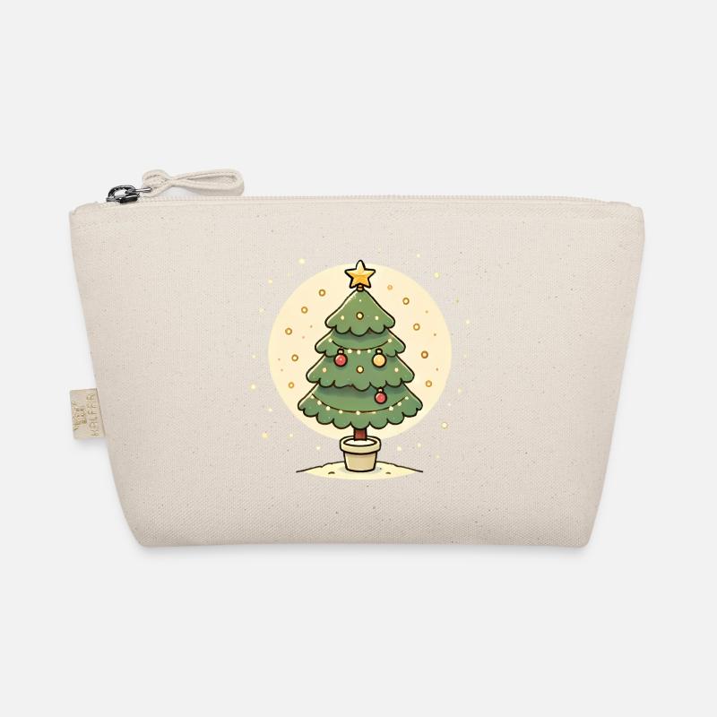 Believe in Magic Christmas Tree Design Organic Pouch