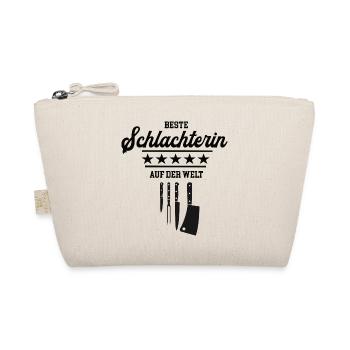 Beste Schlachterin Meisterin Chefin Schlachterei - Bio-Täschchen - Natur - Vorne