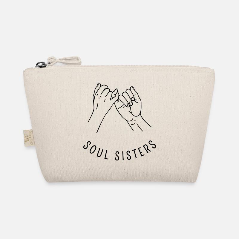 Soul Sisters - Für echte Freundschaft - Bio-Täschchen - Natur