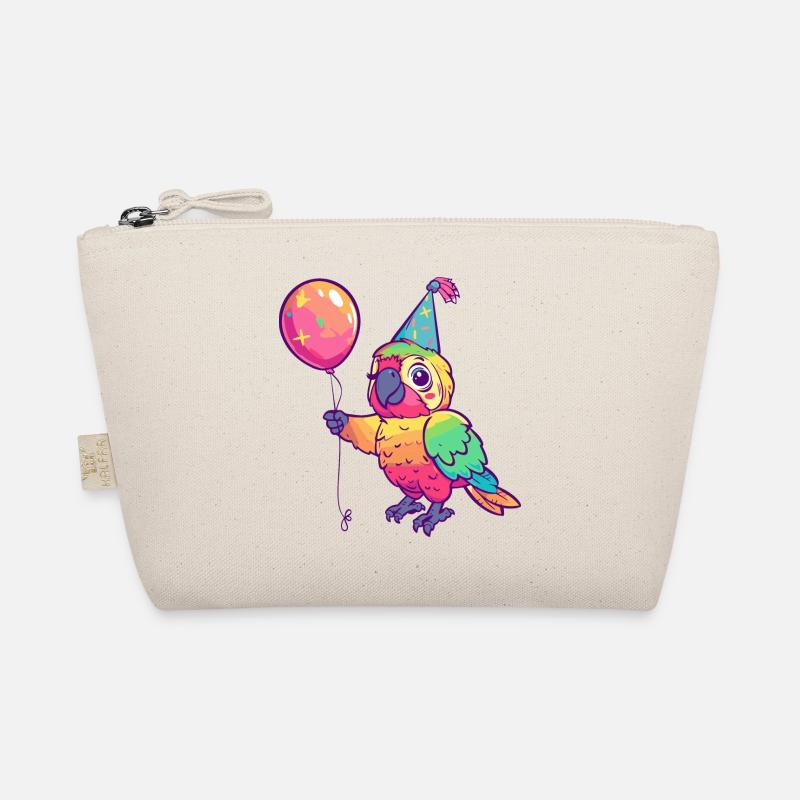 Perroquet Anniversaire Bande Dessinée Mignon Trousse biologique