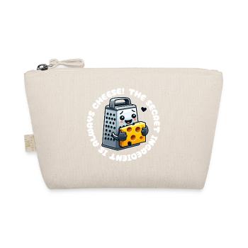 The Secret Is Always Cheese - Fun Cooking Design - Organic Pouch - nature - Front