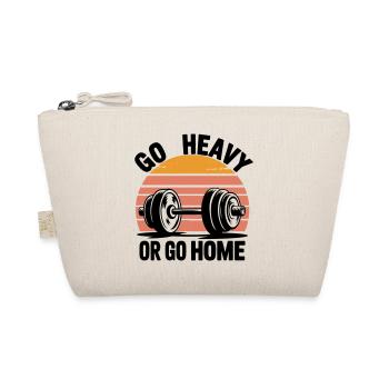 Retro Sunset Silhouette Duo - Organic Pouch - nature - Front