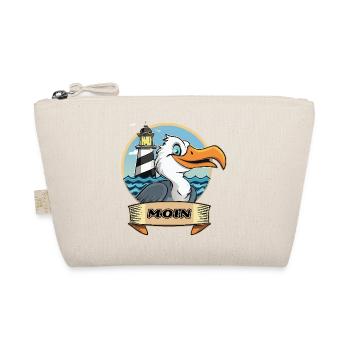 Moin -Möve with lighthouse - Organic Pouch - nature - Front