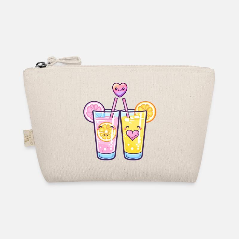 Lemonade Couple Love Drink Heart Comic Organic Pouch