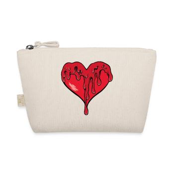 Melting Heart Red - Organic Pouch - nature - Front