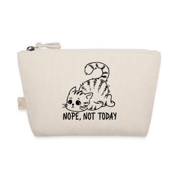 Not not today! Niedliche faule schlafende Katze - Bio-Täschchen - Natur - Vorne