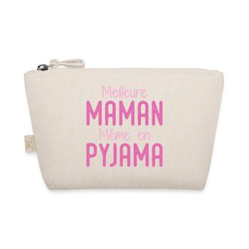 Meilleure maman pyjama cadeau femme humour - Trousse biologique - nature - Devant