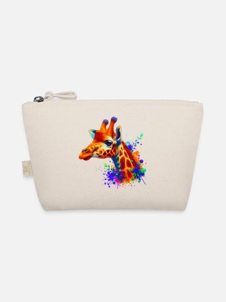 Giraffe - Bio-Täschchen - Natur