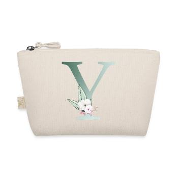 Y Monogram, Floral, Personnalisable - Trousse biologique - nature - Devant