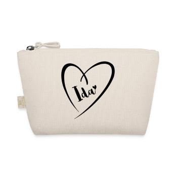 Ida nom prénom dans le cadre du coeur - Trousse biologique - nature - Devant