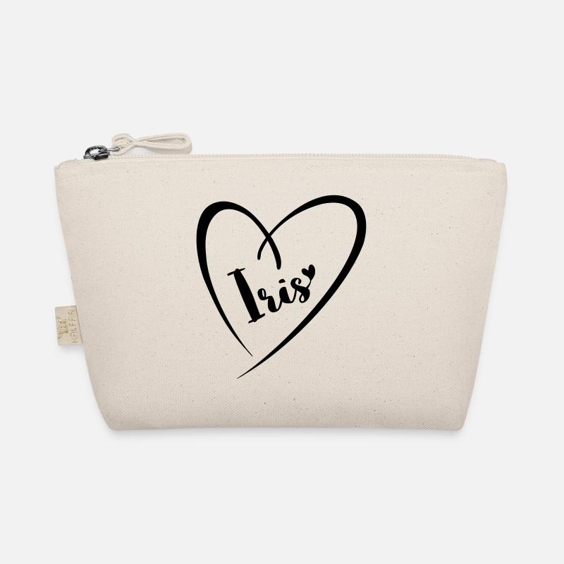 Iris Name Vorname im Herzrahmen Bio-Täschchen