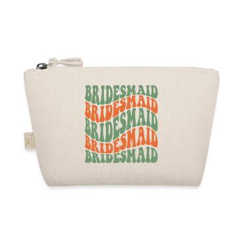 BRiIDESMAID - Brautjungfer Grun Orange - Bio-Täschchen - Natur - Vorne