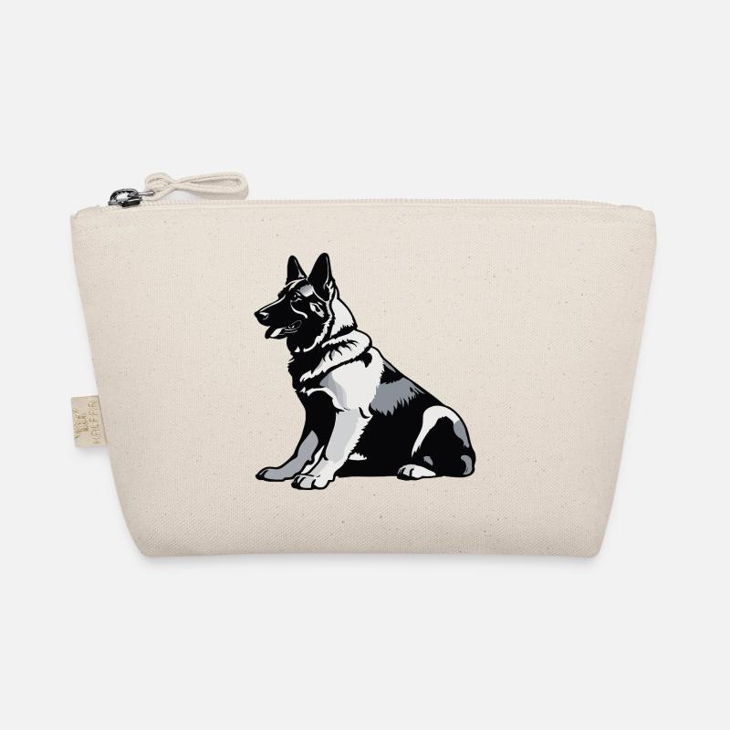 Sitting German Shepherd - Pet Sticker Bio-Täschchen
