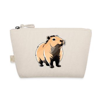 Capybara - Cute Animal Sticker - Bio-Täschchen - Natur - Vorne