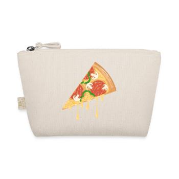 Tranche de pizza dessinée dans un look classique - Trousse biologique - nature - Devant